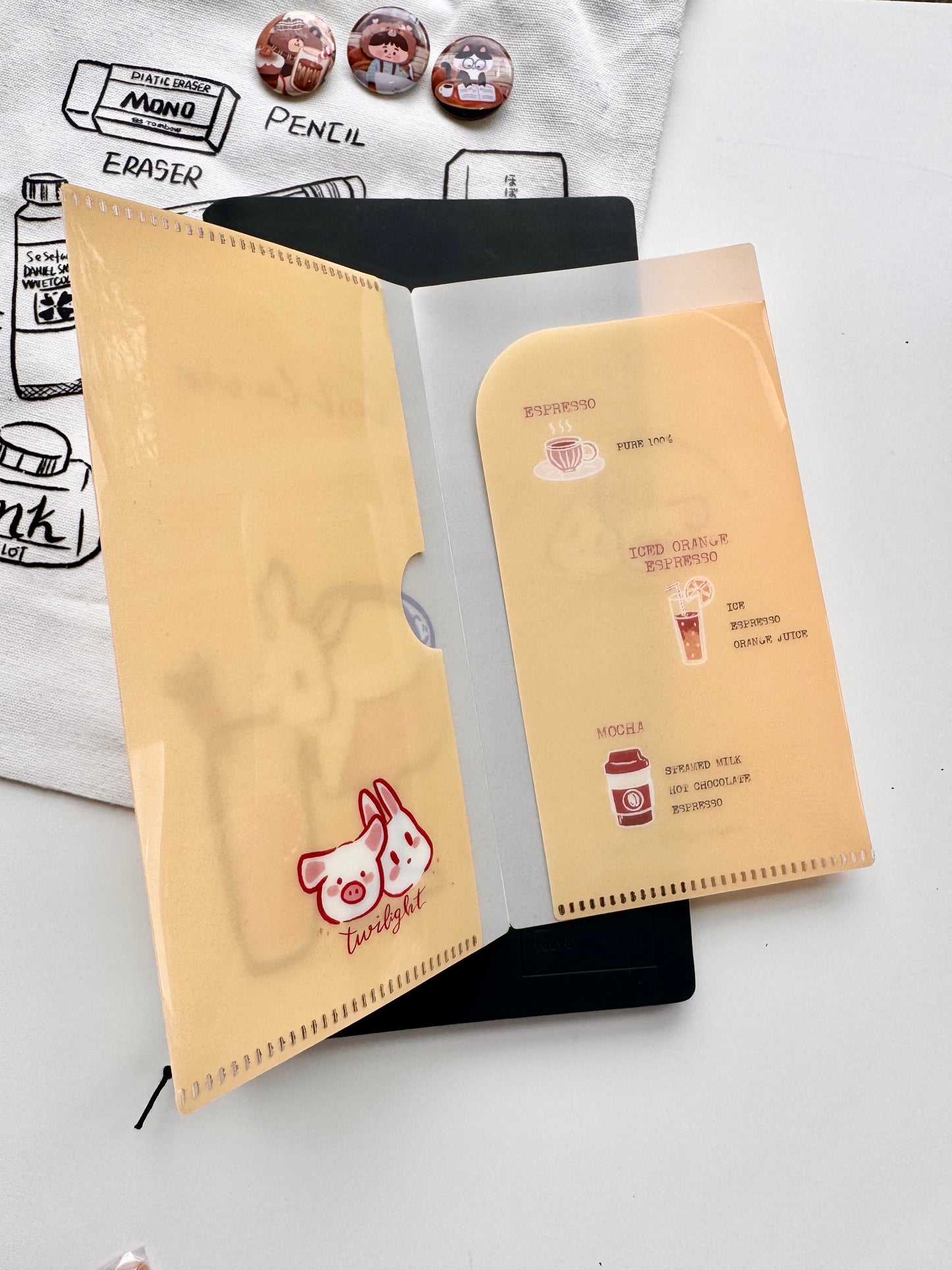 Twilight Studio - A6 Size | Portable File Holder | Receipt Organizer Insert | Journaling Accessories