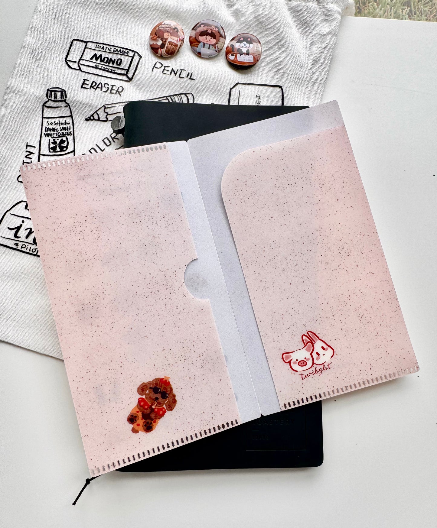 Twilight Studio - A6 Size | Portable File Holder | Receipt Organizer Insert | Journaling Accessories