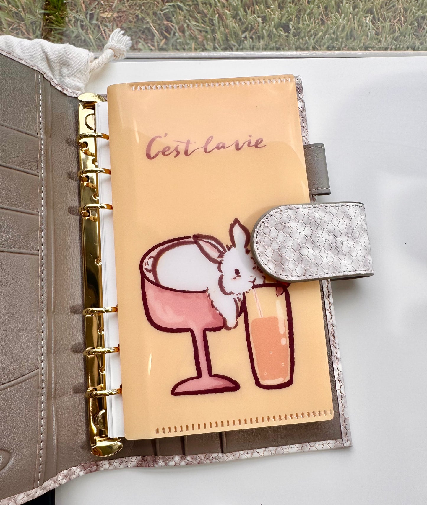 Twilight Studio - A6 Size | Portable File Holder | Receipt Organizer Insert | Journaling Accessories