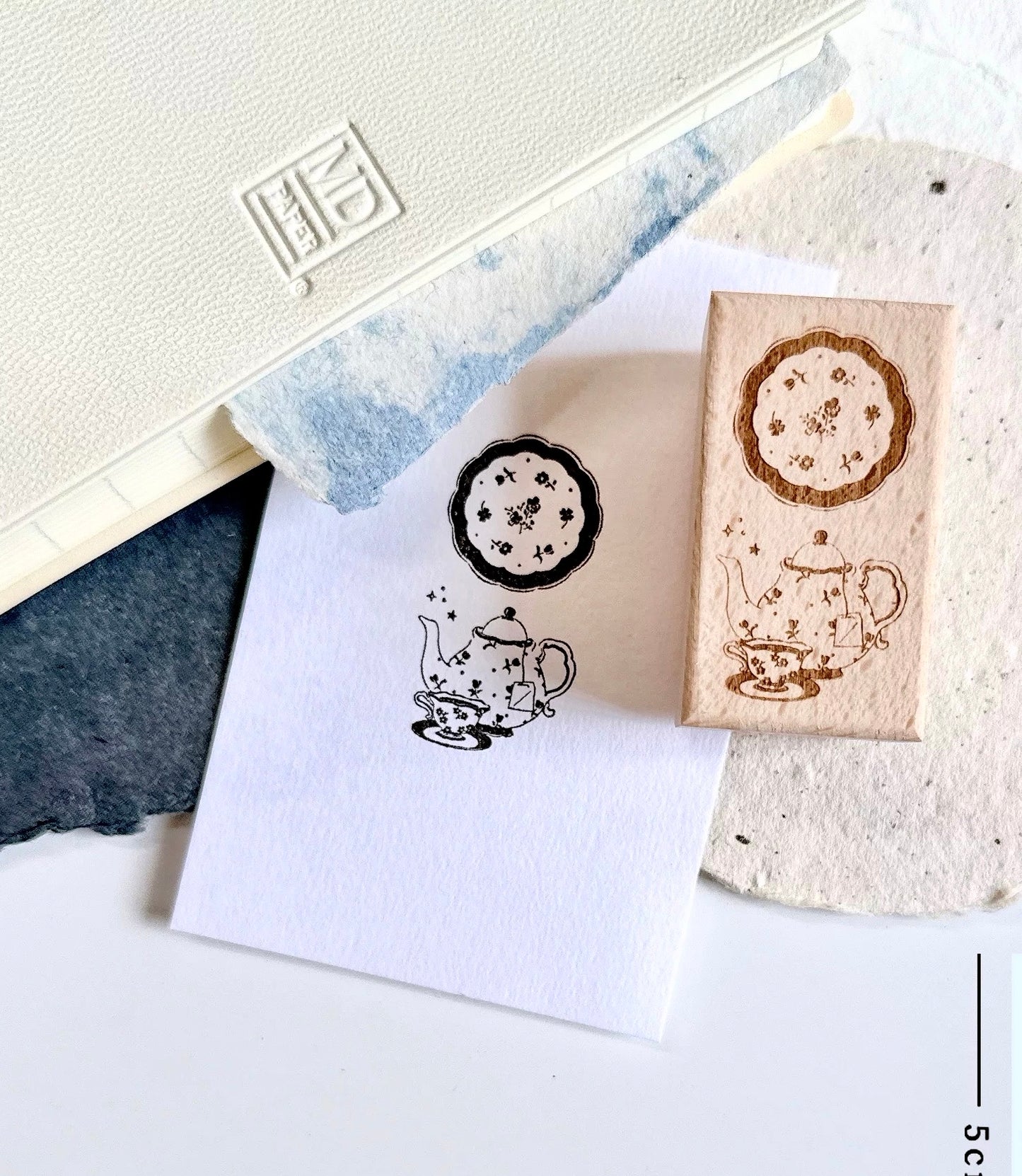 Paipai Studio - Vintage Tea Set | Rubber Stamps
