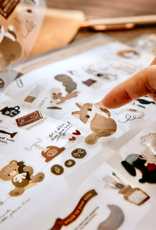 NEW! wwiinngg - Deskside Stories | Kiss-cut | 4.5cm PET Tape | Release Paper | 10M