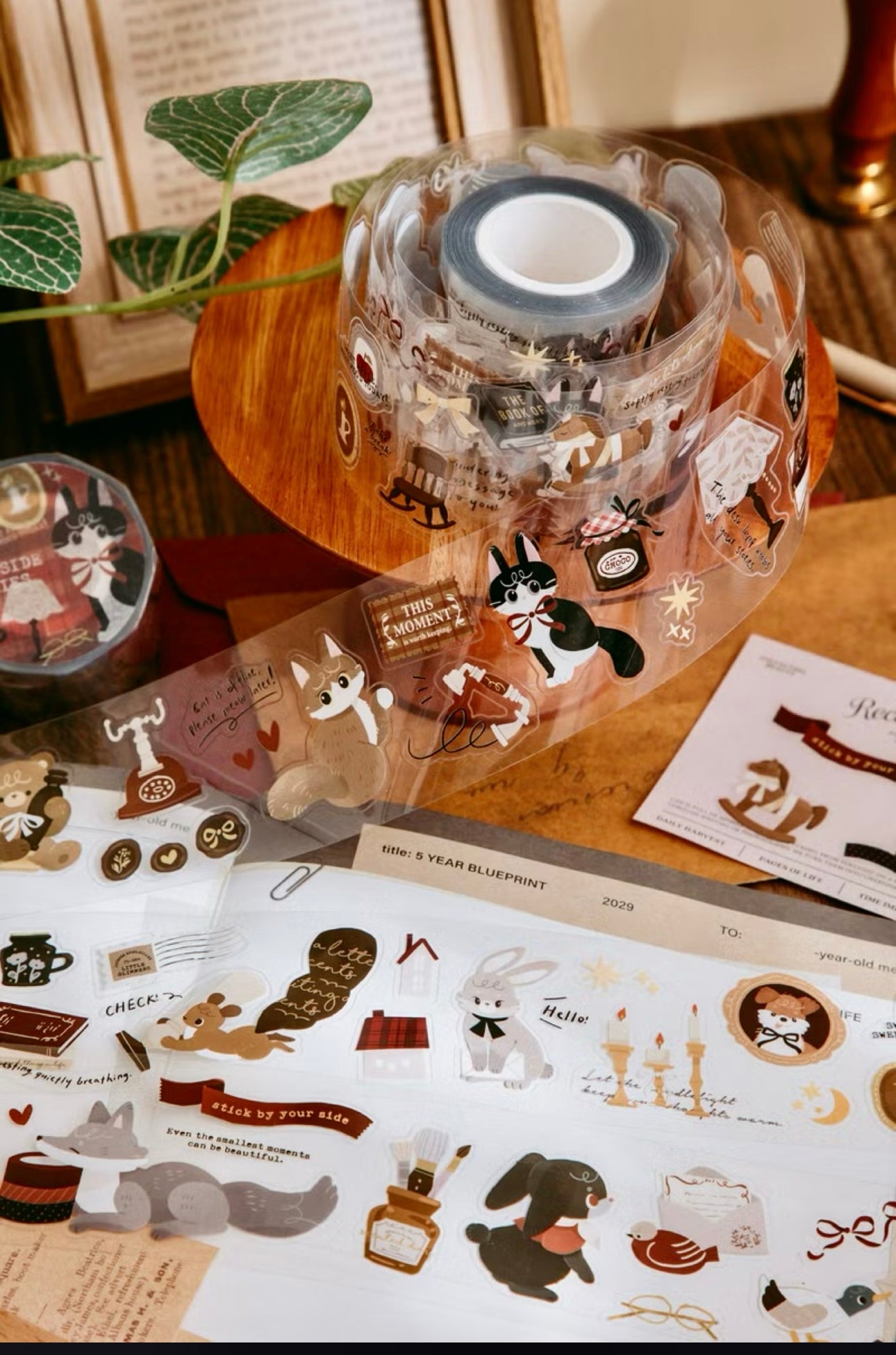 NEW! wwiinngg - Deskside Stories | Kiss-cut | 4.5cm PET Tape | Release Paper | 10M