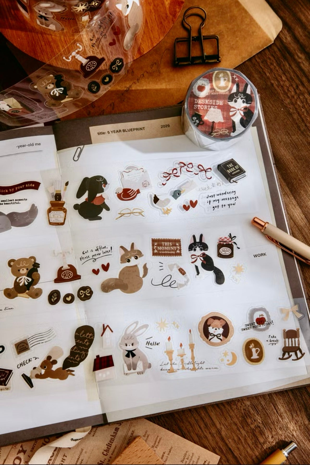 NEW! wwiinngg - Deskside Stories | Kiss-cut | 4.5cm PET Tape | Release Paper | 10M