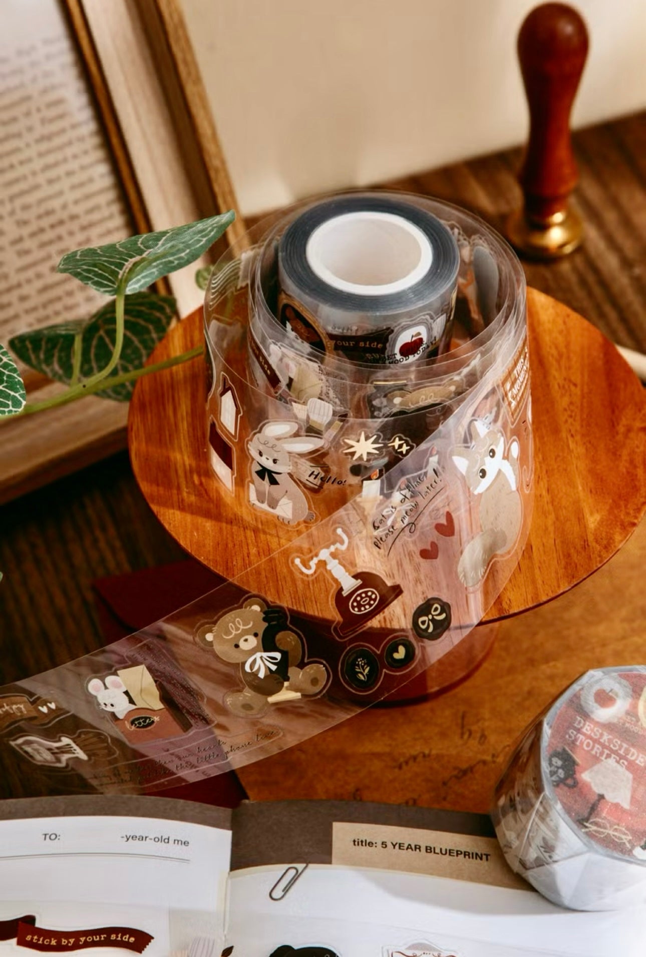 NEW! wwiinngg - Deskside Stories | Kiss-cut | 4.5cm PET Tape | Release Paper | 10M