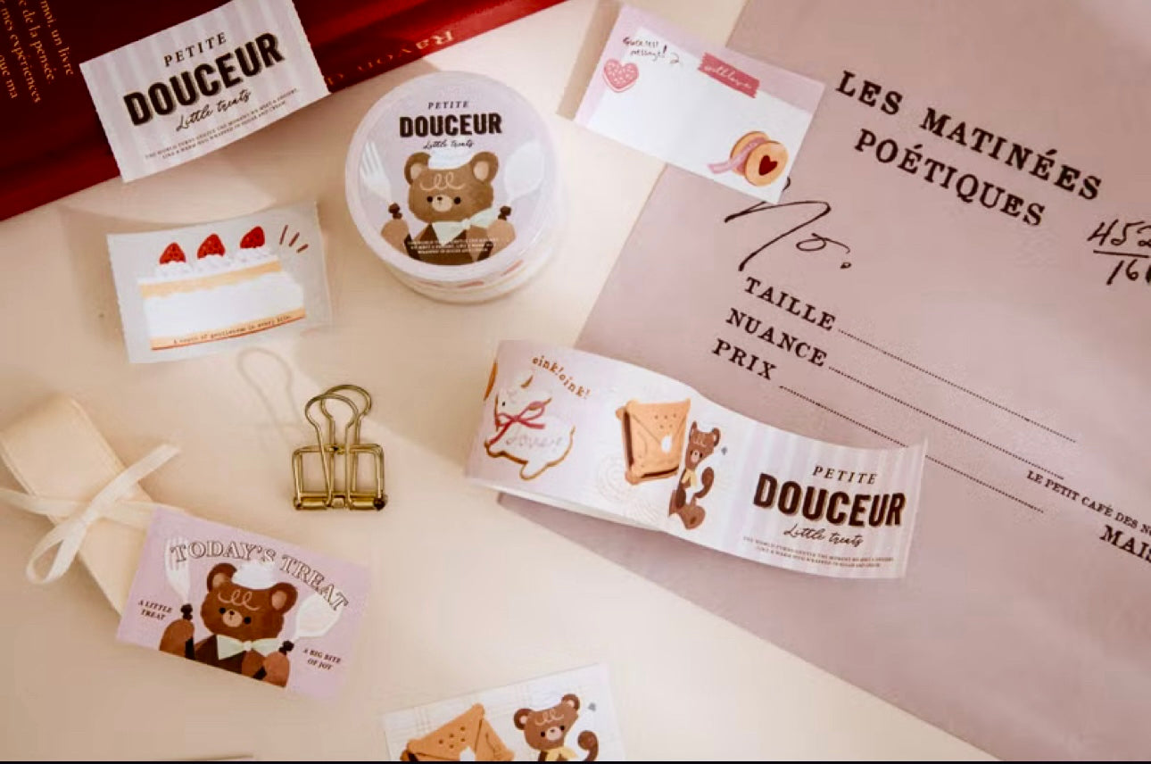 NEW! wwiinngg - Little Treats | 3cm Sticker Memo Roll | NO Release Paper | 5M