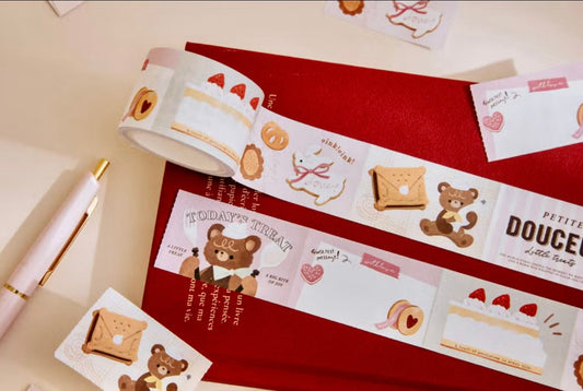 NEW! wwiinngg - Little Treats | 3cm Sticker Memo Roll | NO Release Paper | 5M