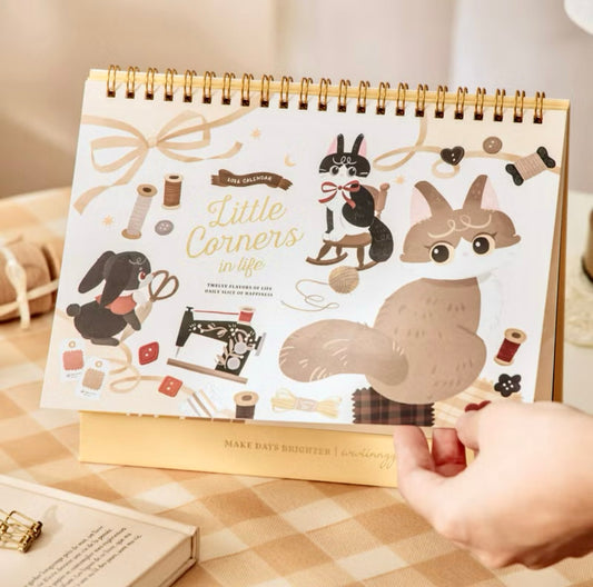 NEW! LIMITED! wwiinngg - Little Corners in Life | 2026 Desk Calendar | Journaling Accessories | Desk Decor