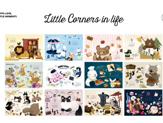 NEW! LIMITED! wwiinngg - Little Corners in Life | 2026 Desk Calendar | Journaling Accessories | Desk Decor