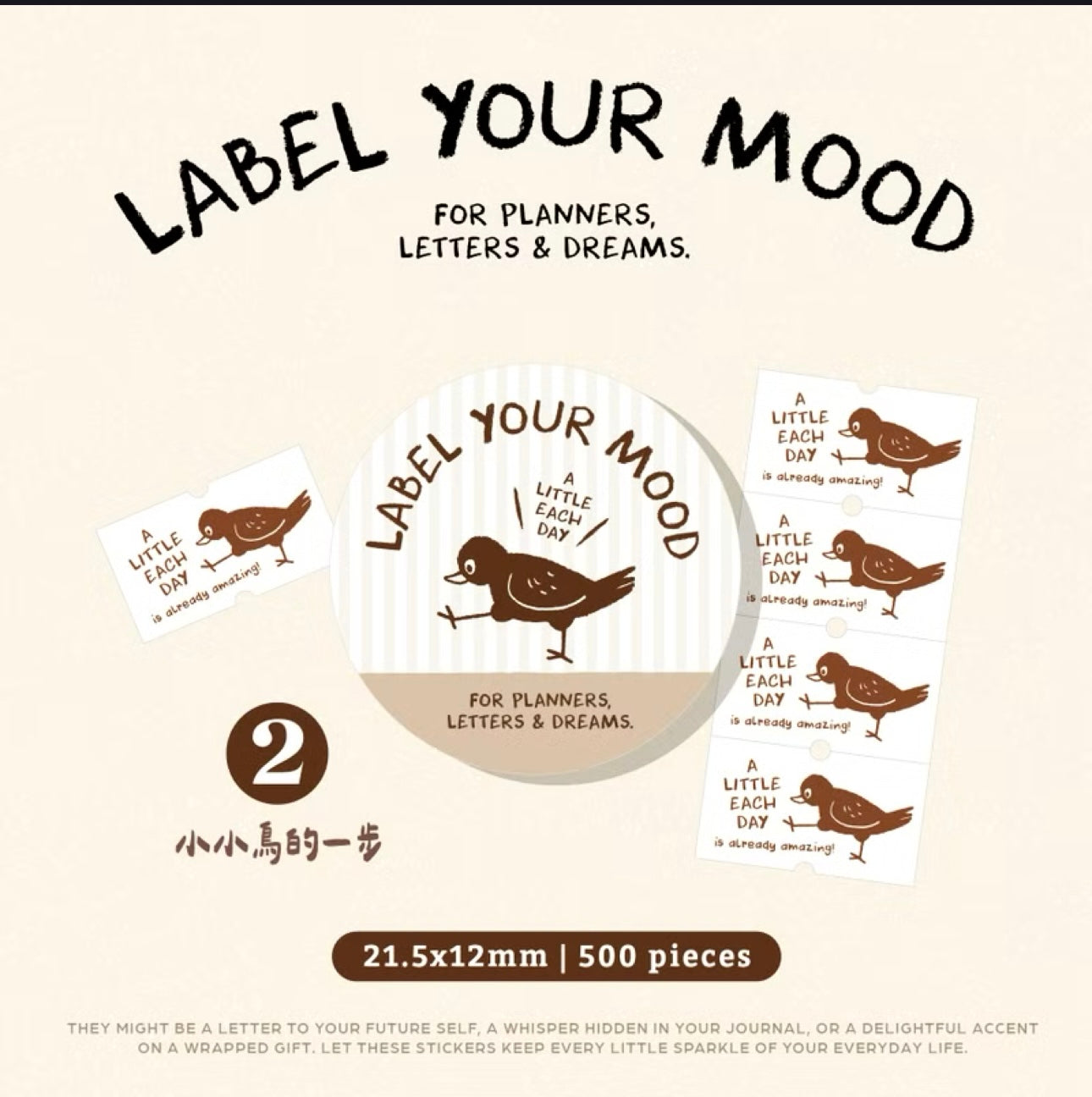 NEW! wwiinngg - Label Your Mood | Label Sticker Tape | Release Paper