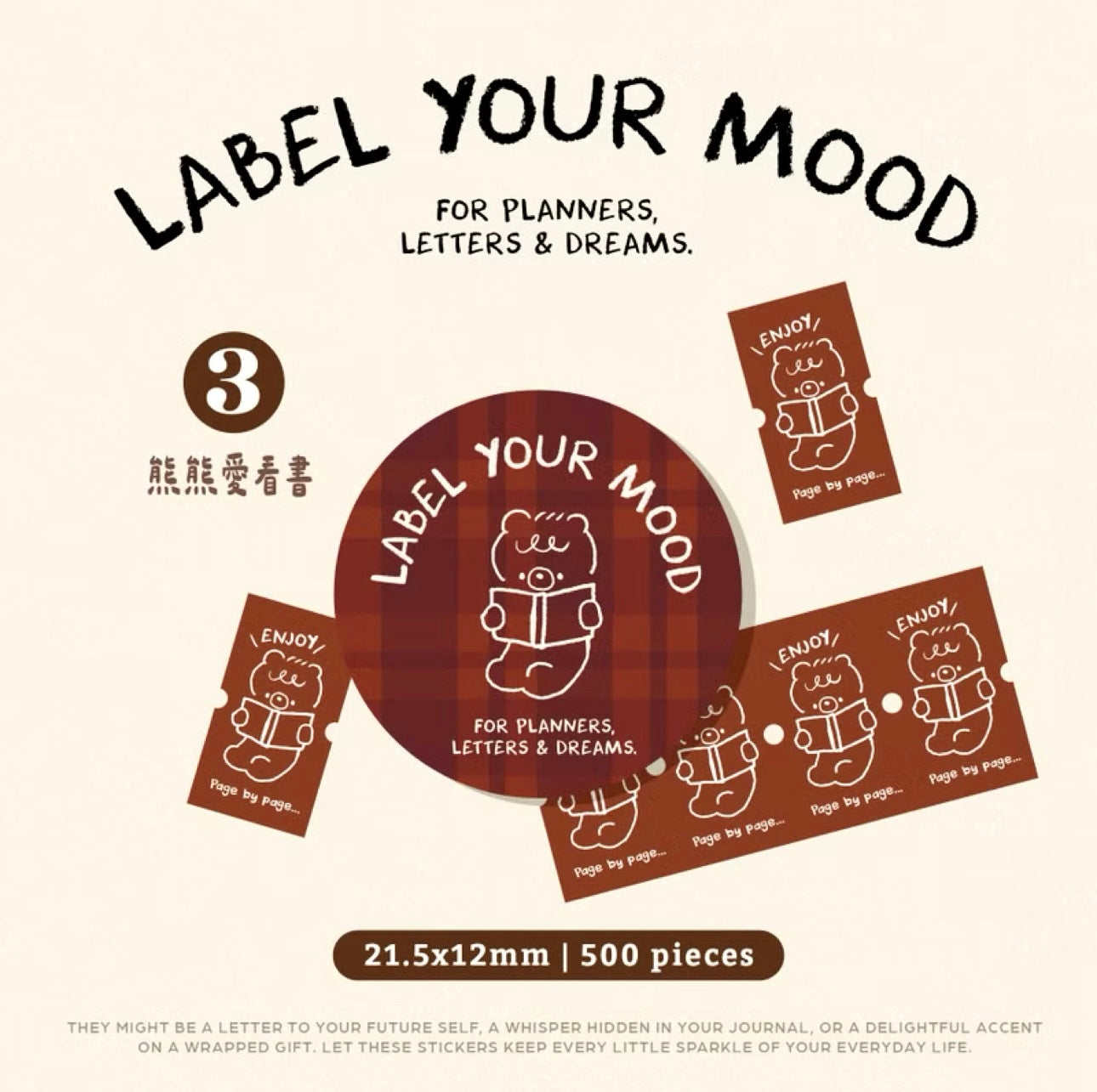 NEW! wwiinngg - Label Your Mood | Label Sticker Tape | Release Paper