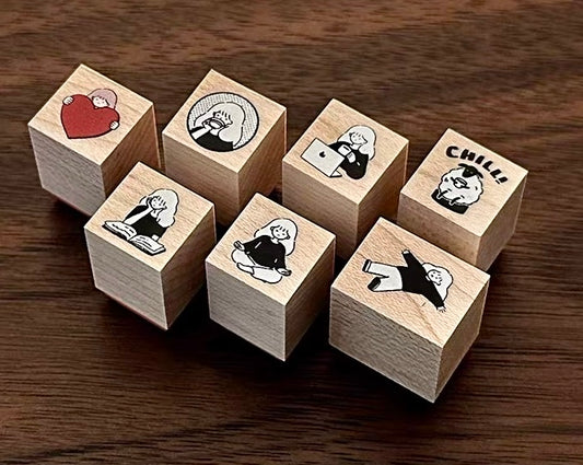 NEW! Watch Them - 1.5cm Mini Stamps | Rubber Stamps