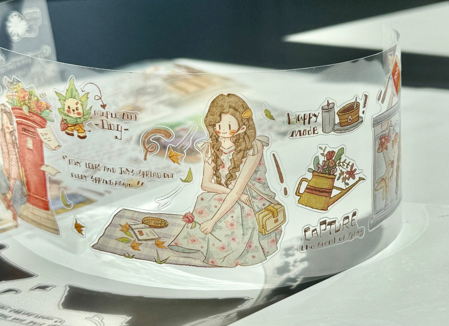NEW! Xingxing Studio - Leisurely Days | Kiss-cut | 6.5cm PET Tape | Release Paper | 5M