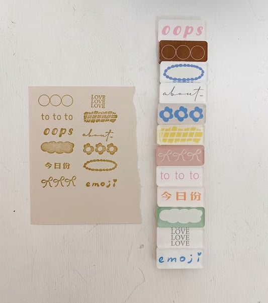 Hairmo X 63penhouse - Murmur | Acrylic | Rubber Stamp Set