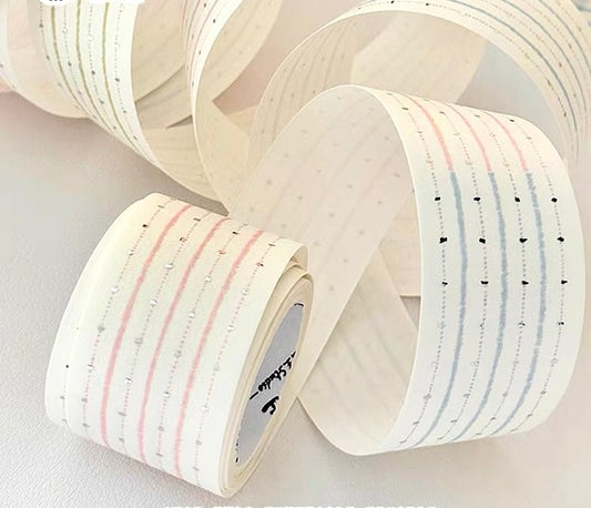 Princess Studio - Pinstripe | Silver Foil | 3cm Washi Tape | Release Paper | 5.1M