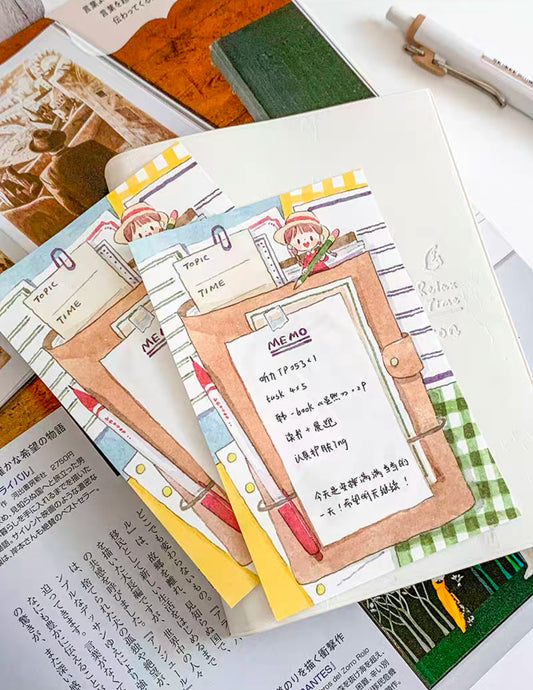 Molinta - Notebook | A7 Size | 50pcs Memo Pad | Ephemera Paper