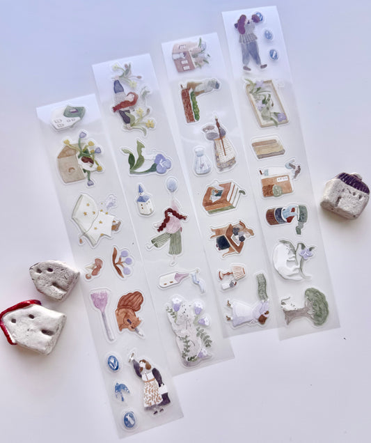 NEW! Ivy Snow - on the Desk | Kiss-cut | 3.5cm PET Tape | Release Paper