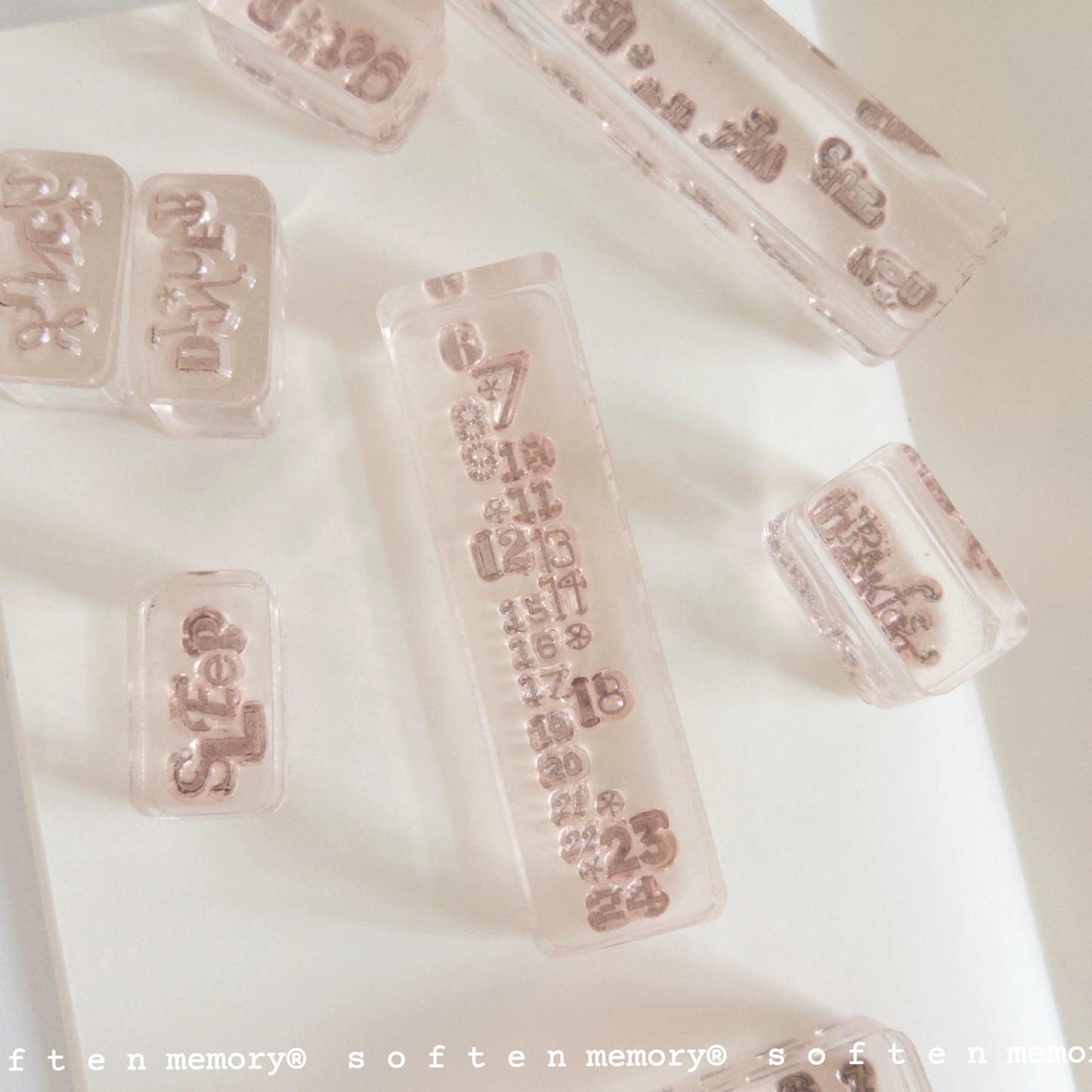 Soften Memory - Reading Time | Acrylic Stamps | Tin Box