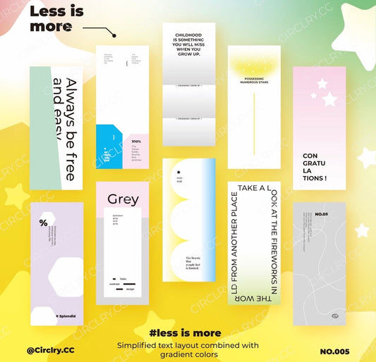 CC's design - Less Is More | 40pcs Paper Set | Ephemera Paper