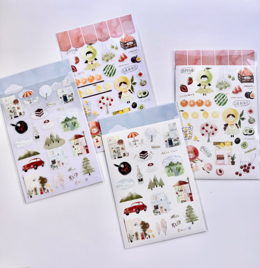 NEW! Jennyuanzi Studio - Spring Letter | Kiss-cut | 2 Sheets Stickers
