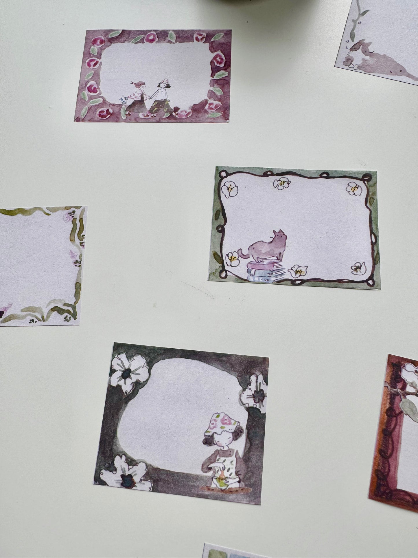 NEW! Teayou - Neko Matcha Sticker Roll ver.A | Kiss-cut | 4cm Paper Tape | Release Paper | 5M