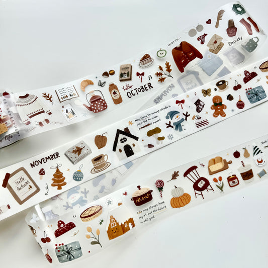 NEW! Yier Studio - Warm Time | Kiss-cut | 4.5cm Tape | Release Paper | 5M