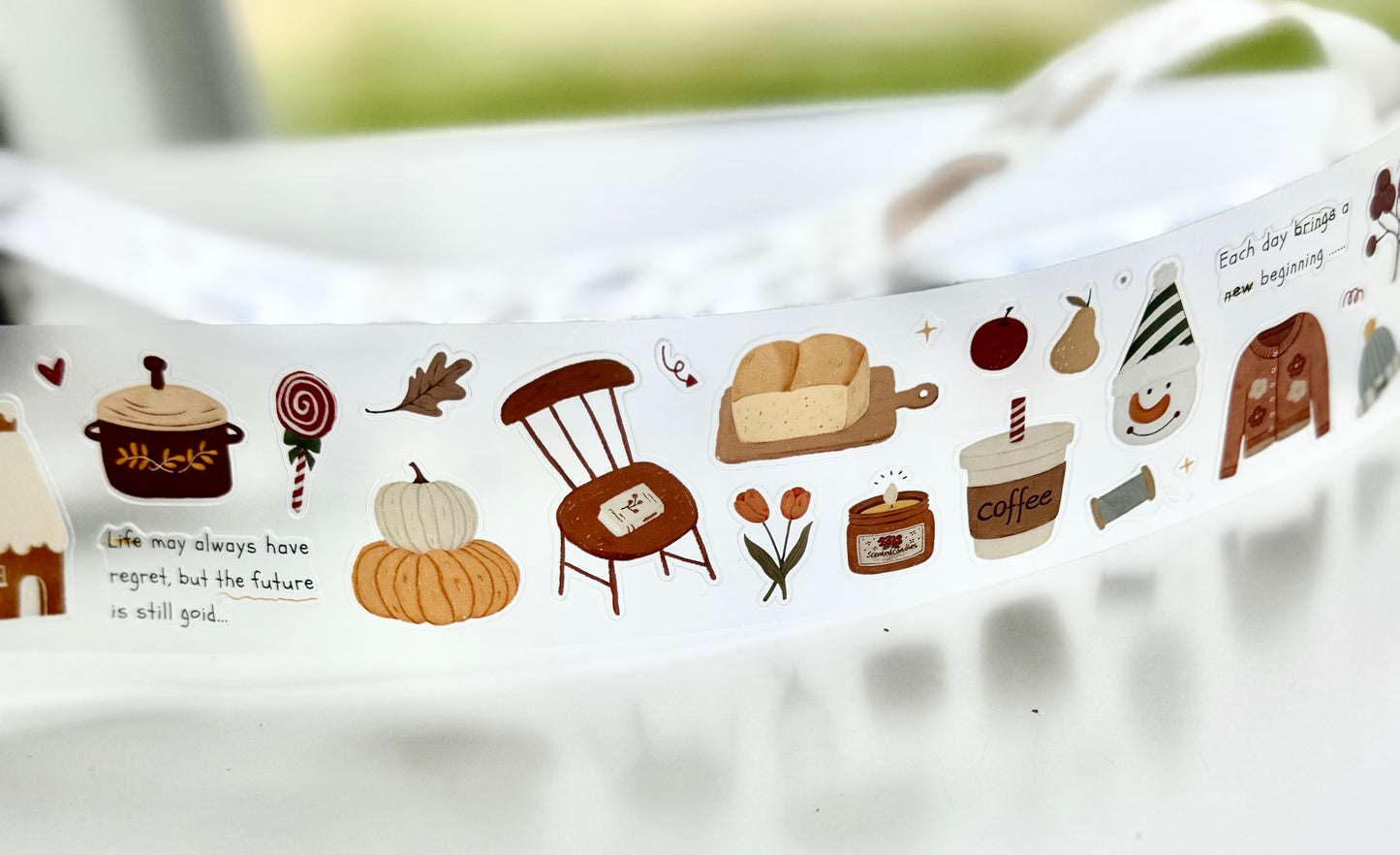 NEW! Yier Studio - Warm Time | Kiss-cut | 4.5cm Tape | Release Paper | 5M