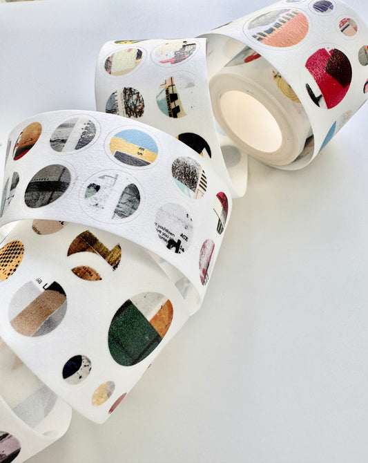 NEW! Two Raccoons - Moonlit Stroll | Kiss-cut | 3.5cm Washi Tape | Release Paper | 5M