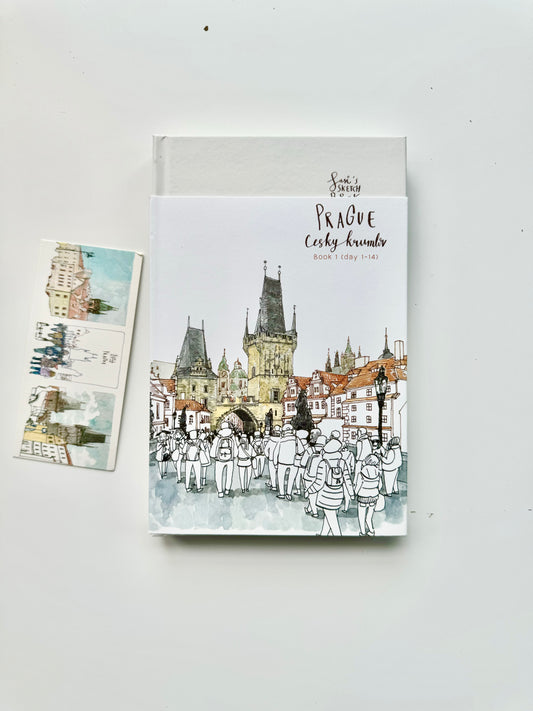 Sasi's Sketch Book - Eastern Europe | Travel Journal | Watercolor Paintings |Journaling Accessories