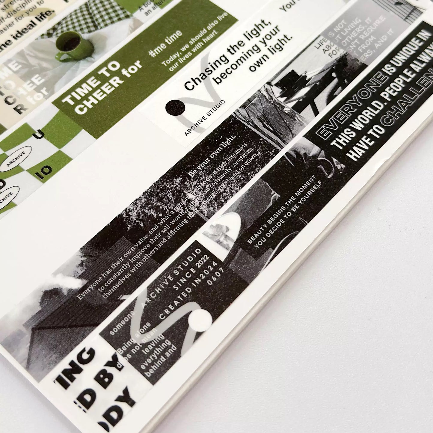 NEW! Archive Studio - Vol.3 | 2cm Washi Tape | Basic | Release Paper
