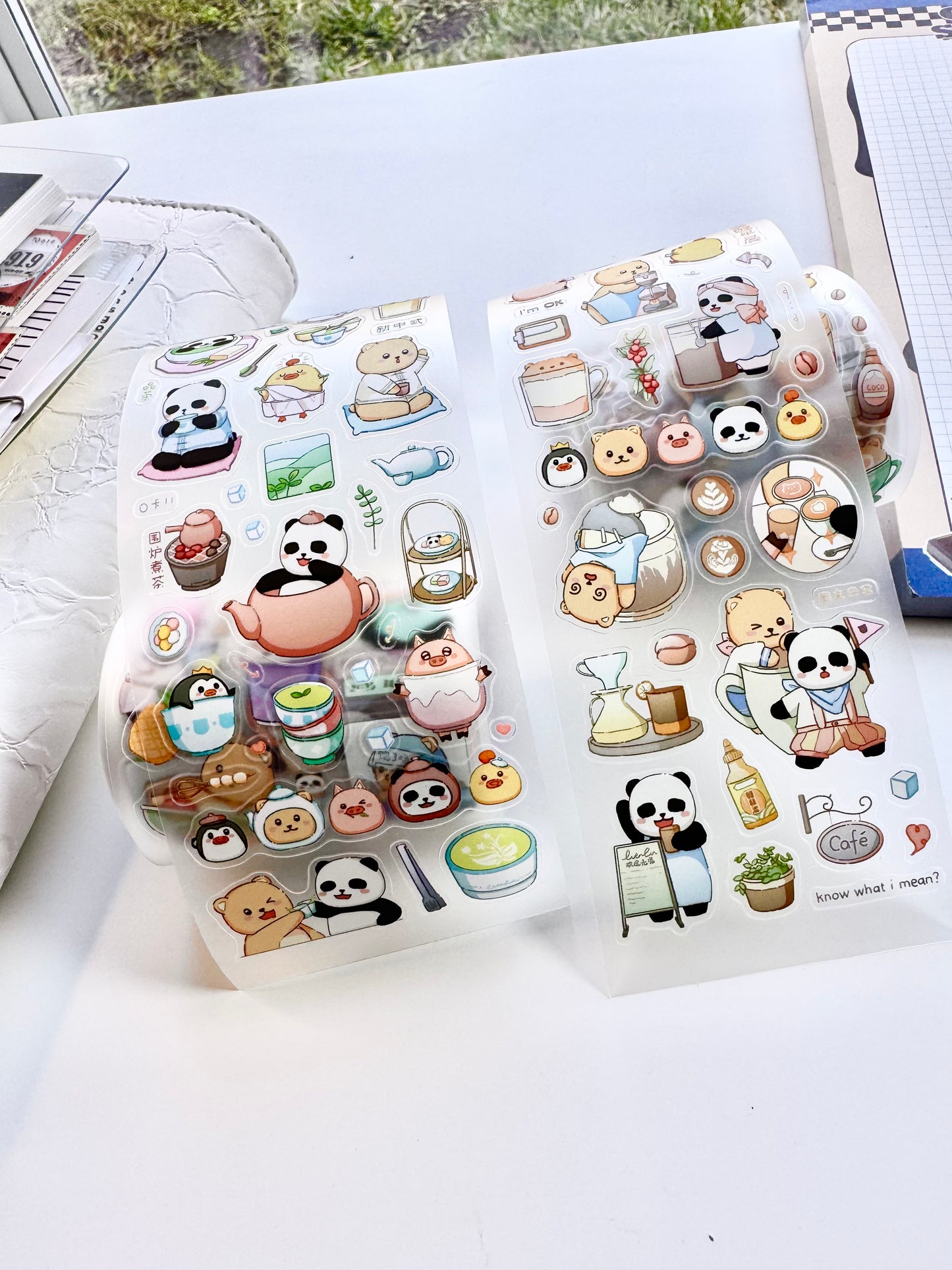 EverEin - Coffee Diary | 6cm Kiss-cut PET Tape | Release Paper