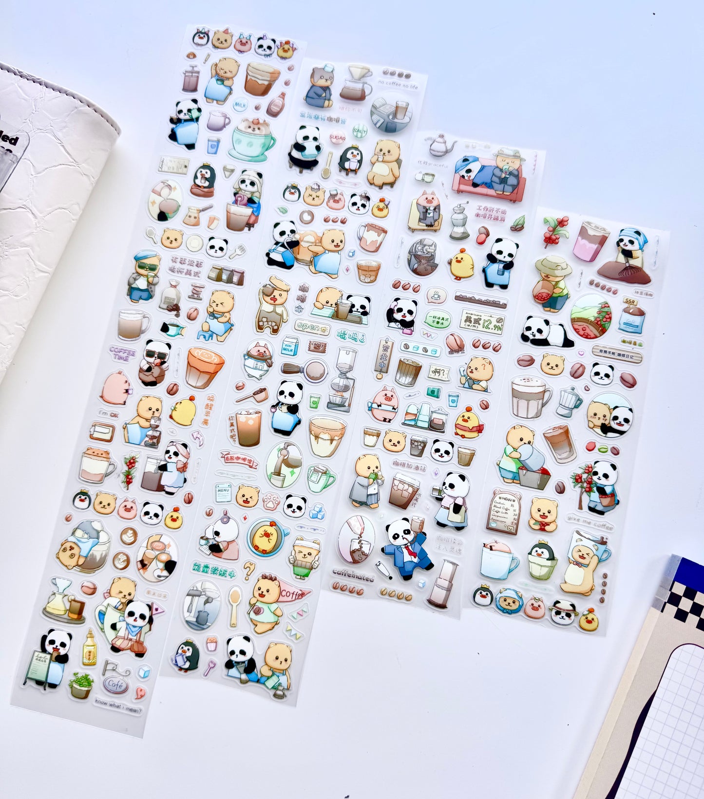 EverEin - Coffee Diary | 6cm Kiss-cut PET Tape | Release Paper