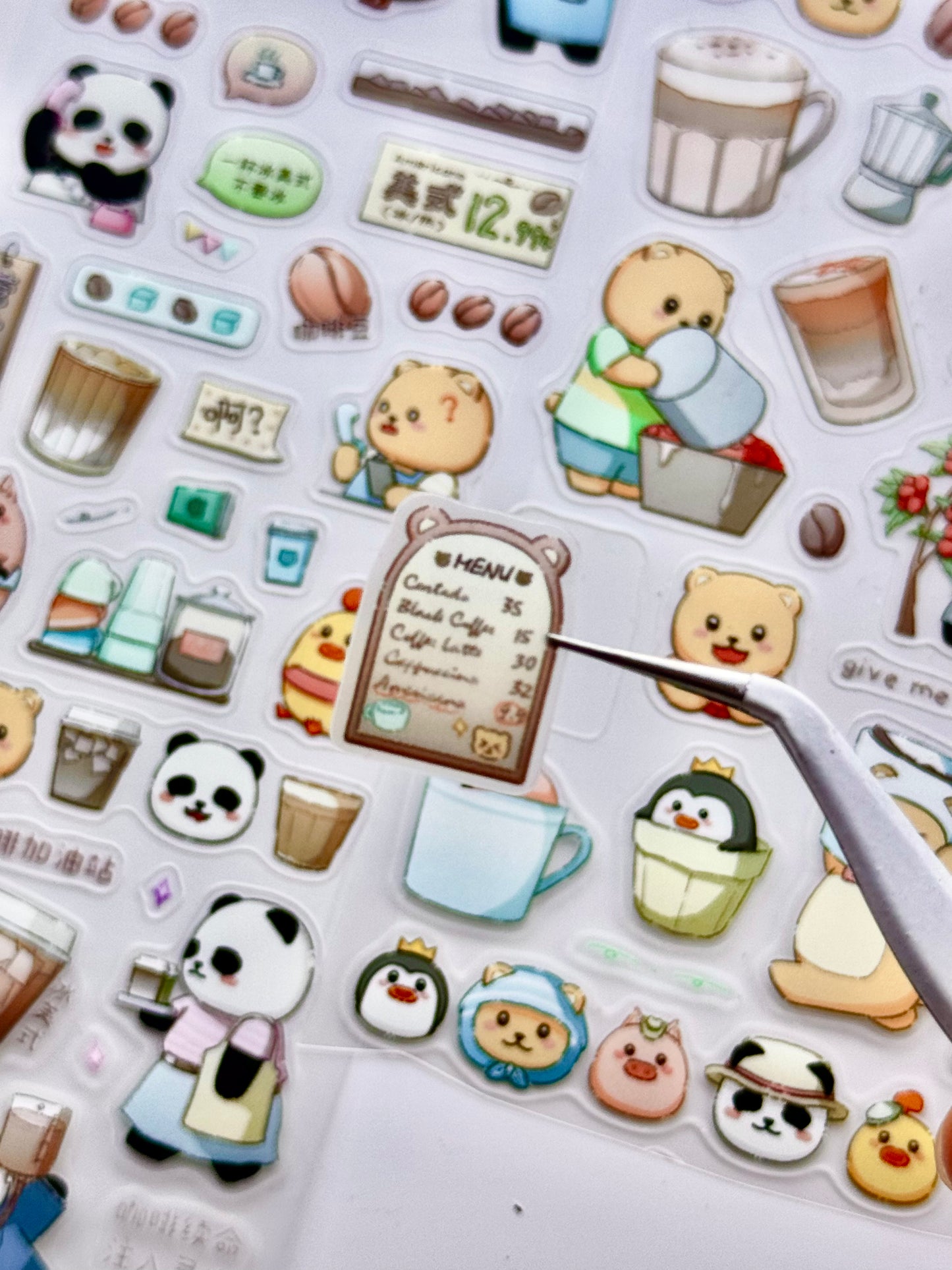 EverEin - Coffee Diary | 6cm Kiss-cut PET Tape | Release Paper