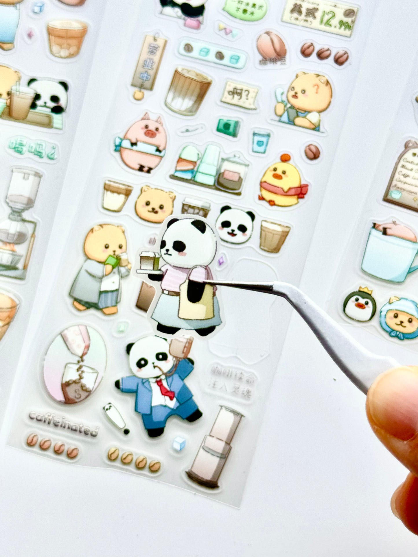 EverEin - Coffee Diary | 6cm Kiss-cut PET Tape | Release Paper