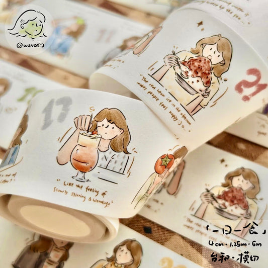 NEW! Wendy - A Day, One Meal | Kiss-cut | 4cm Tape | Release Paper | 6M