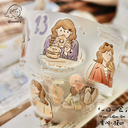 NEW! Wendy - A Day, One Meal | Kiss-cut | 4cm Tape | Release Paper | 6M