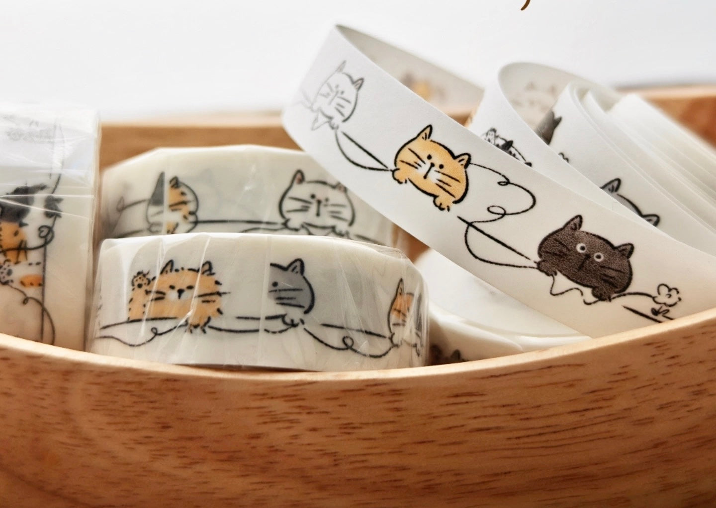 NEW! Wendy - Yarn & Cat | 1.5cm Washi Tape | Release Paper | 5M