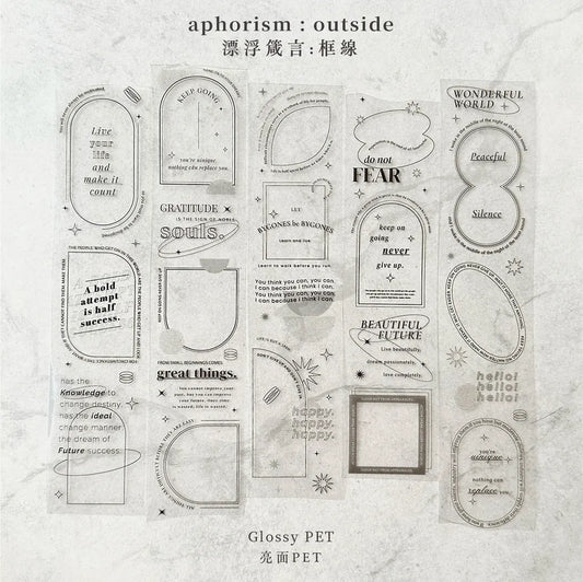 Asteroid B-610 - Aphorism - Outside | 4.5cm Glossy PET | Release Paper