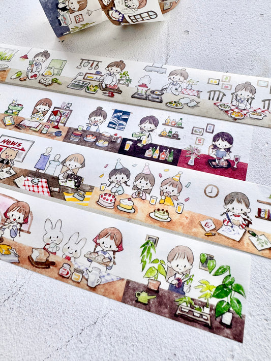 NEW! Molinta - Long Table | 3cm Washi Tape | Release Paper | 5M