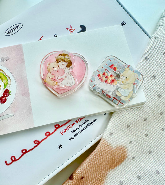 NEW! Jennyuanzi Studio - Spring Letters | Resin Clips | Journaling Accessories