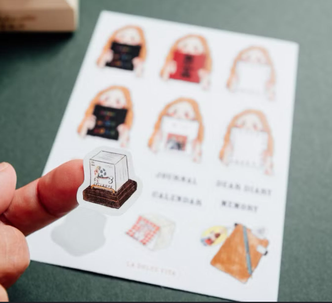 NEW! La Dolce Vita - 2026 Journals | Kiss-cut | 1 Sheet | Sticker