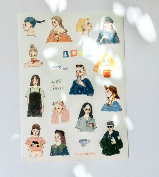 NEW! La Dolce Vita - It's so nice to have you | Kiss-cut | Washi Paper | 1 Sheet | Sticker