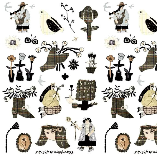 NEW! Misshoegg - Coffee-colored Days | 2 Sheets | Transfer Sticker