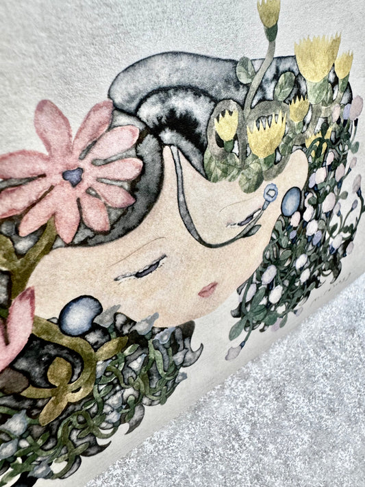 NEW! Misshoegg - Flower Girl | Postcard | Journaling Accessories