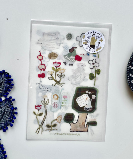NEW! Misshoegg - Watercolor - Learning Tree | 2 Sheets | Transfer Sticker