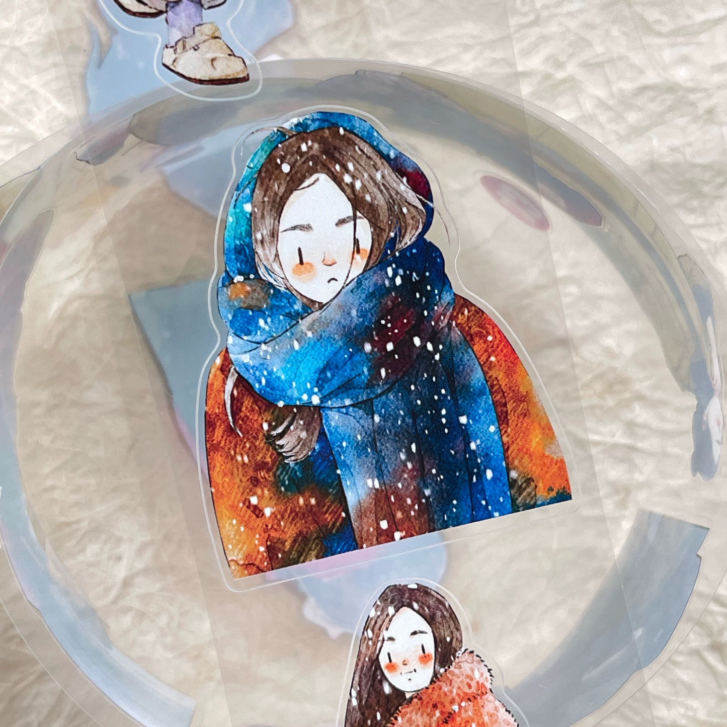 NEW! DingDing - No.43 Winter | Kiss-cut | 5cm Glossy PET Tape | Release Paper | 10M