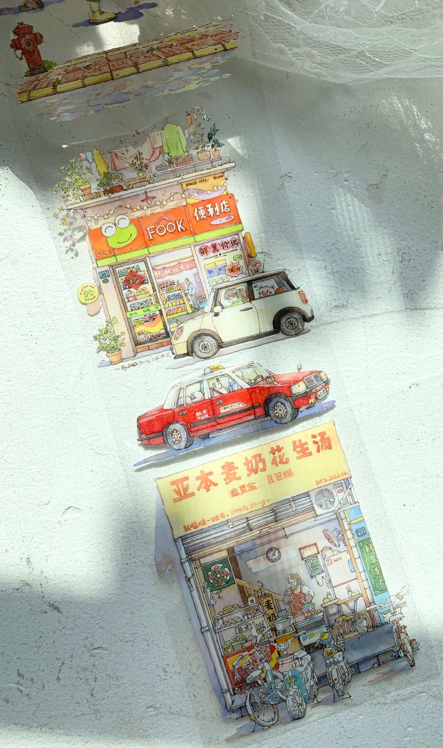 NEW MOODTAPE - Walking By | 7.5cm PET Tape | Release Paper