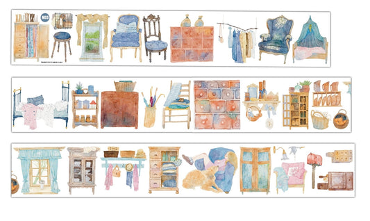 NEW! NuNu (DingDing) - No.3 Quiet Space | Kiss-cut | 5.5cm Tape | Release Paper | 5M