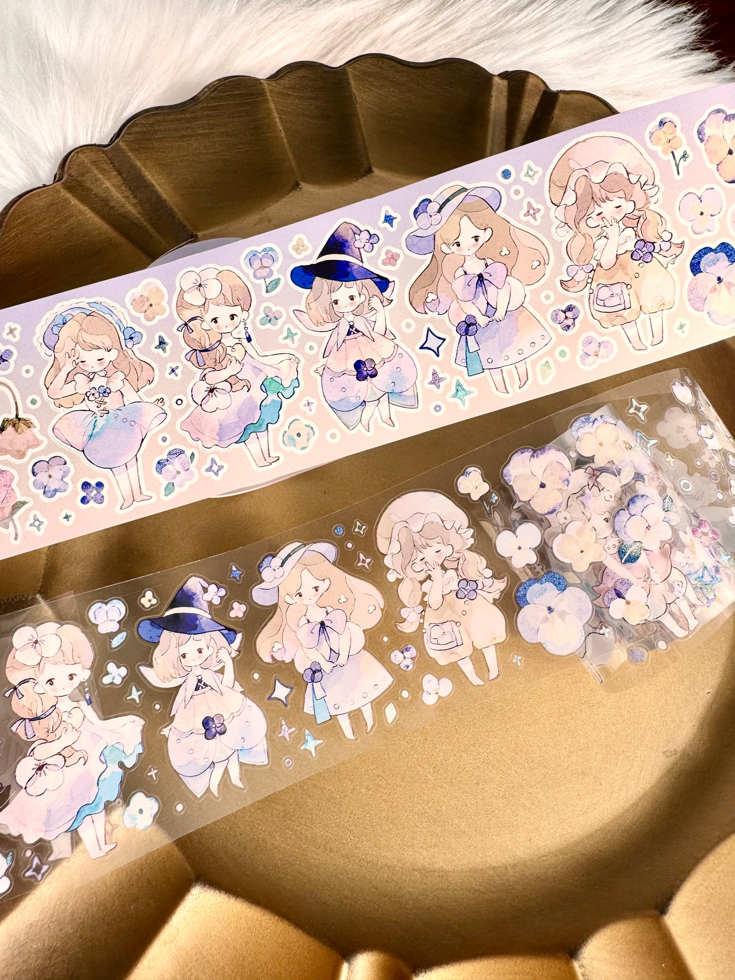 Freckles Tea Vol.4 - Flower Fairy | Kiss-cut | 6cm Tape |  Release Paper | 5M