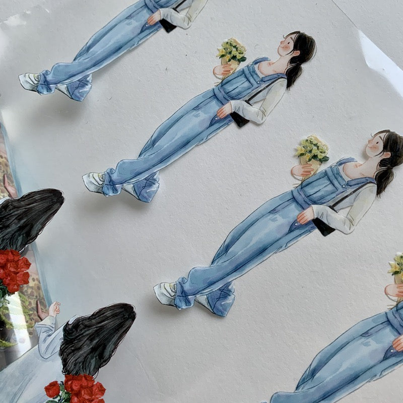 DingDing - No.4 - Floral Addict | 5cm PET Tape | Release Paper