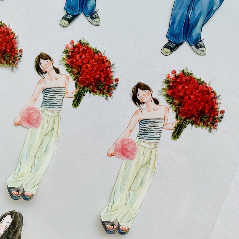 DingDing - No.4 - Floral Addict | 5cm PET Tape | Release Paper